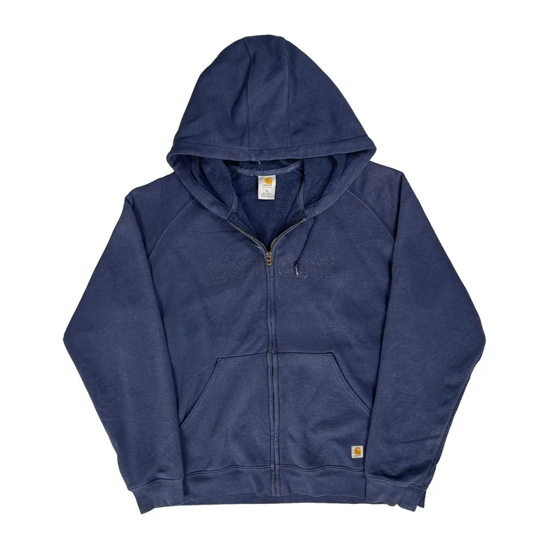 Carhartt Hoodie - XL Blue Cotton Blend