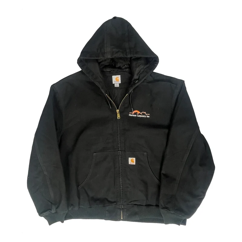 Horton Carpentry Inc Carhartt Jacket - 2XL Black Cotton