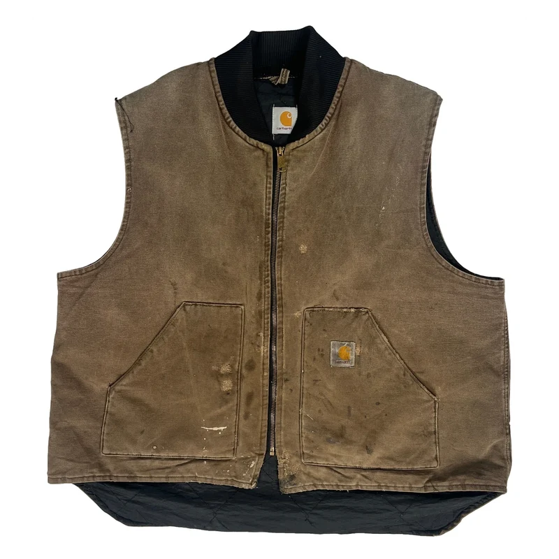 Carhartt Gilet - XL Brown Cotton