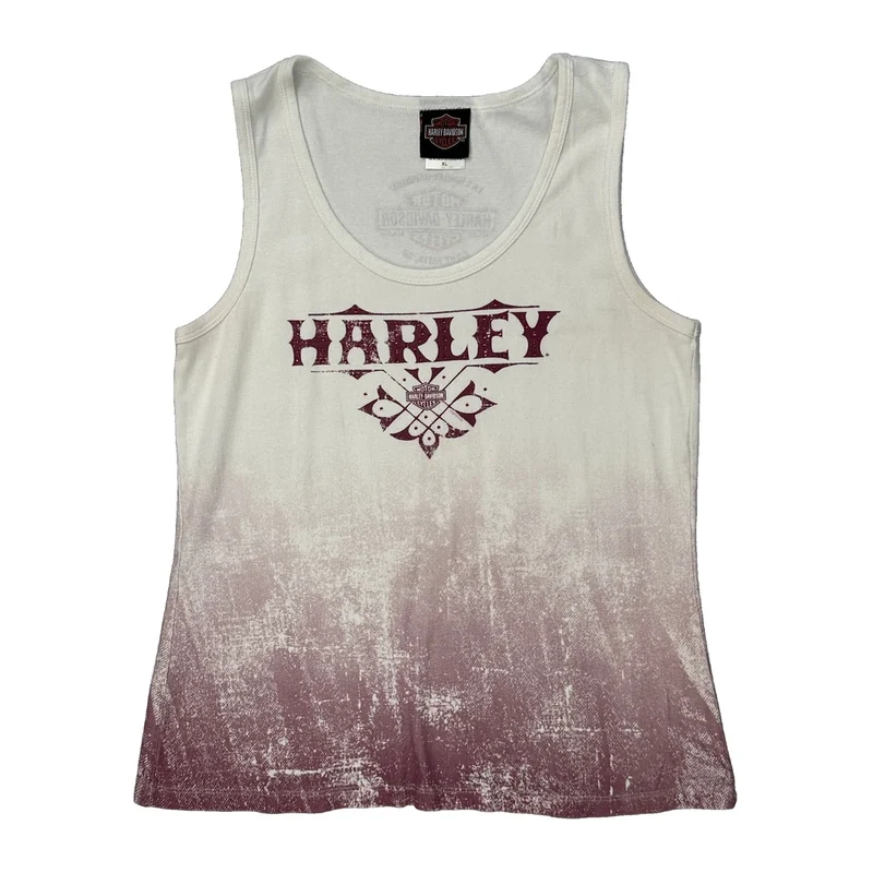 Harley Davidson Vest - XL White Cotton
