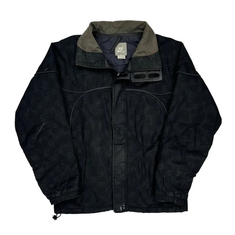 Nike Jacket - Large Black Polyester