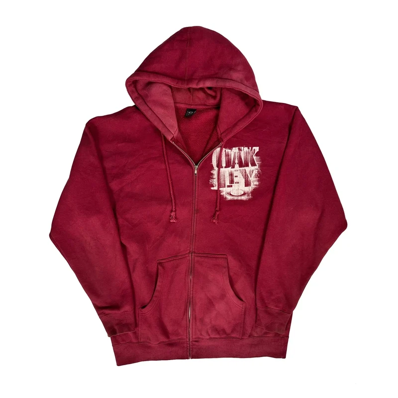 Oakley Graphic Hoodie - XL Red Cotton