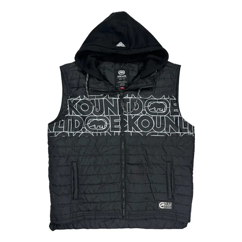 Ecko Unltd Spellout Gilet - XL Black Polyester
