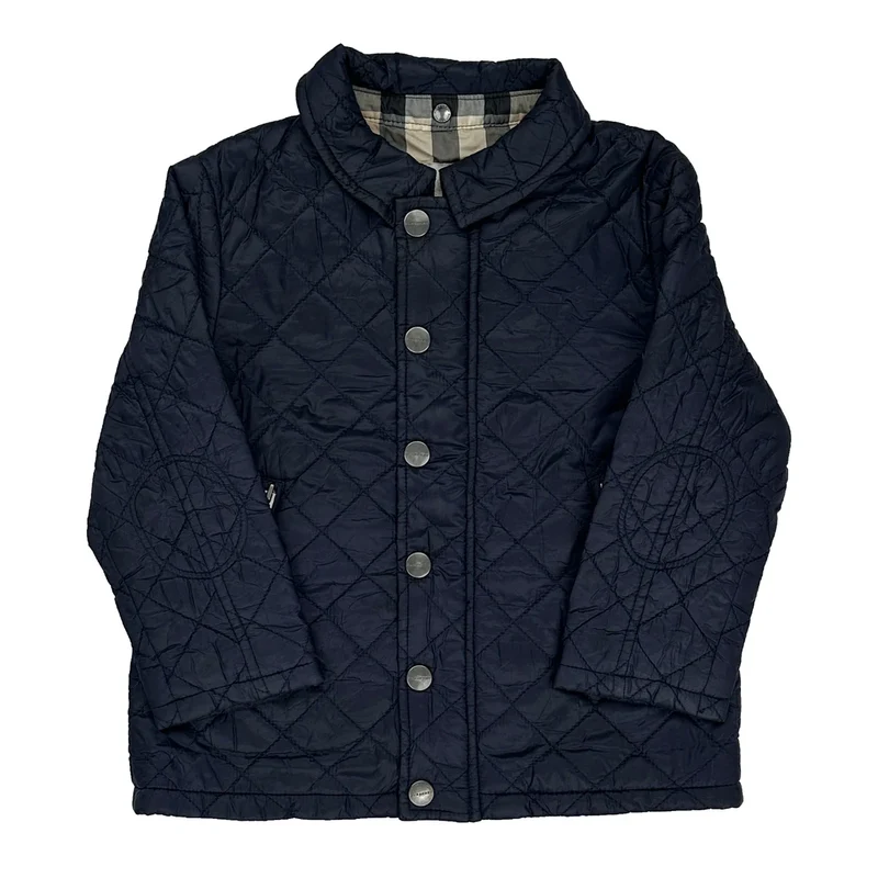 Age 2 Burberry Jacket - XS Navy Polyester