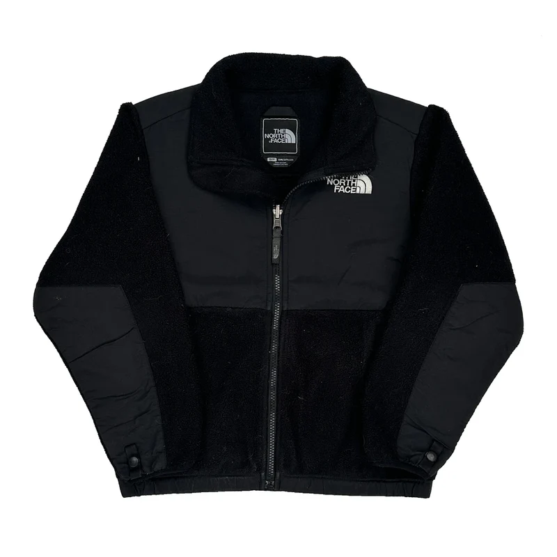Age 7-8 The North Face Fleece Jacket - Small Black Polyester