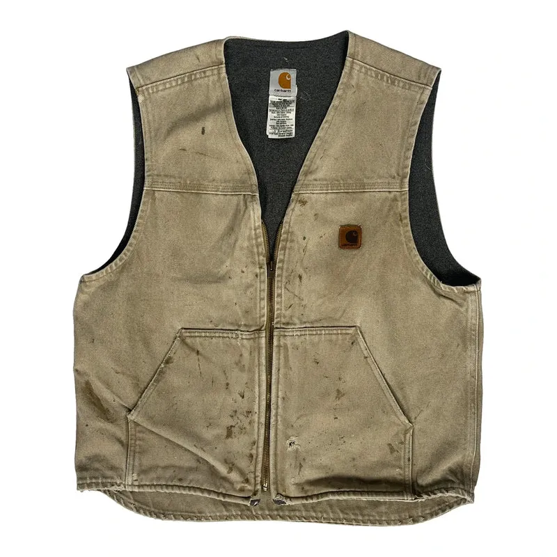 Carhartt Gilet - Large Beige Cotton