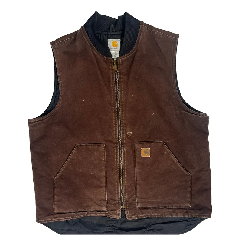 Carhartt Gilet - XL Brown Cotton