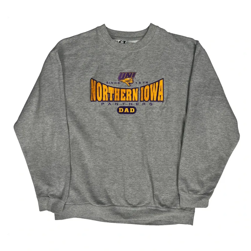Northern Iowa Panthers Ci Sport College Sweatshirt - Large Grey Cotton Blend