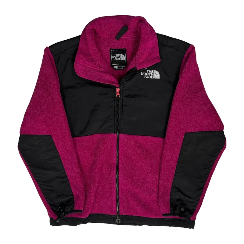 Girls The North Face Fleece Jacket - Medium Pink Polyester