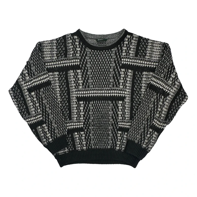 Boretti Jumper - Medium Black Wool Blend