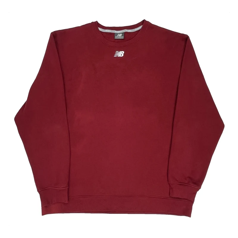 New Balance Sweatshirt - Large Red Cotton