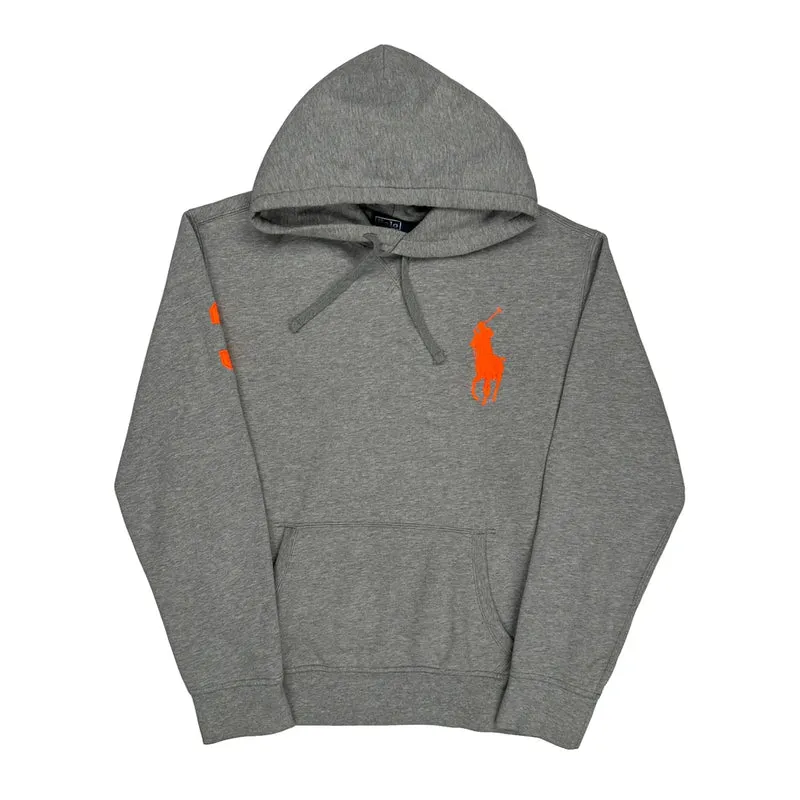 Polo By Ralph Lauren Hoodie - Large Grey Cotton Blend