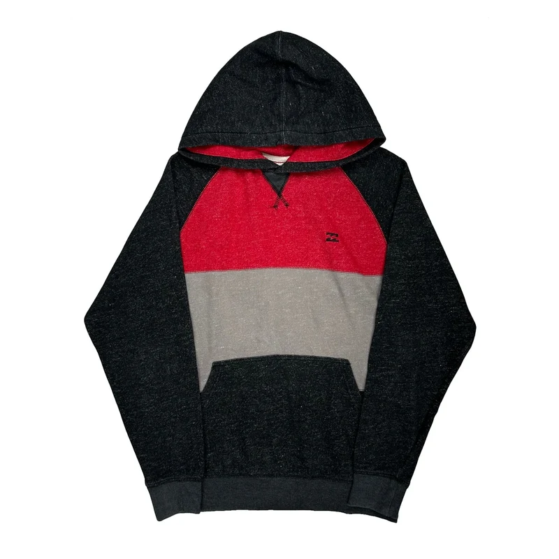 Billabong Hoodie - Large Black Cotton Blend