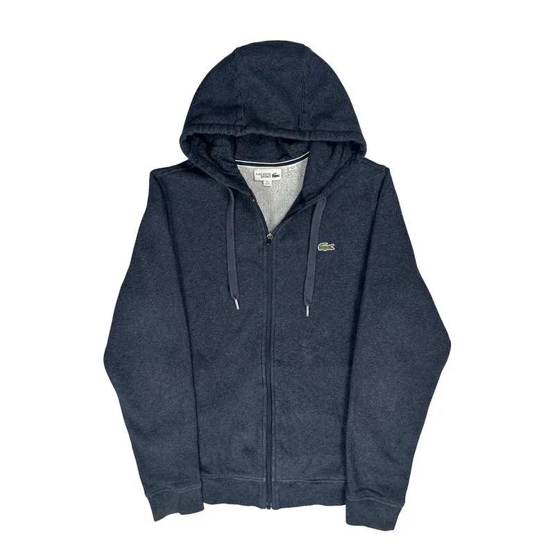Lacoste Hoodie - Medium Navy Cotton