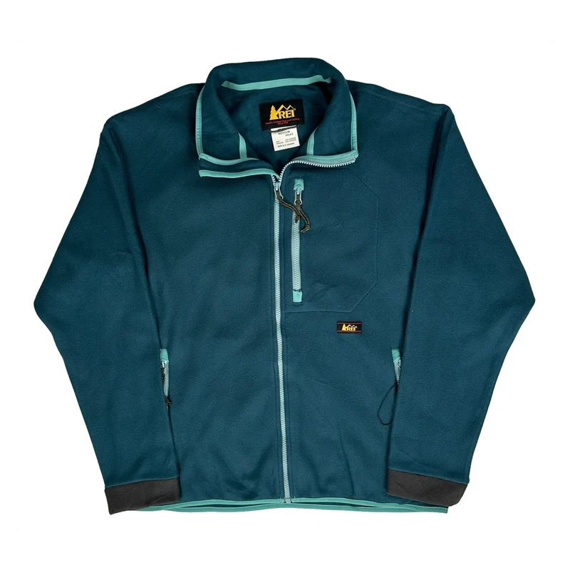 Rei Fleece Jacket - Medium Blue Polyester