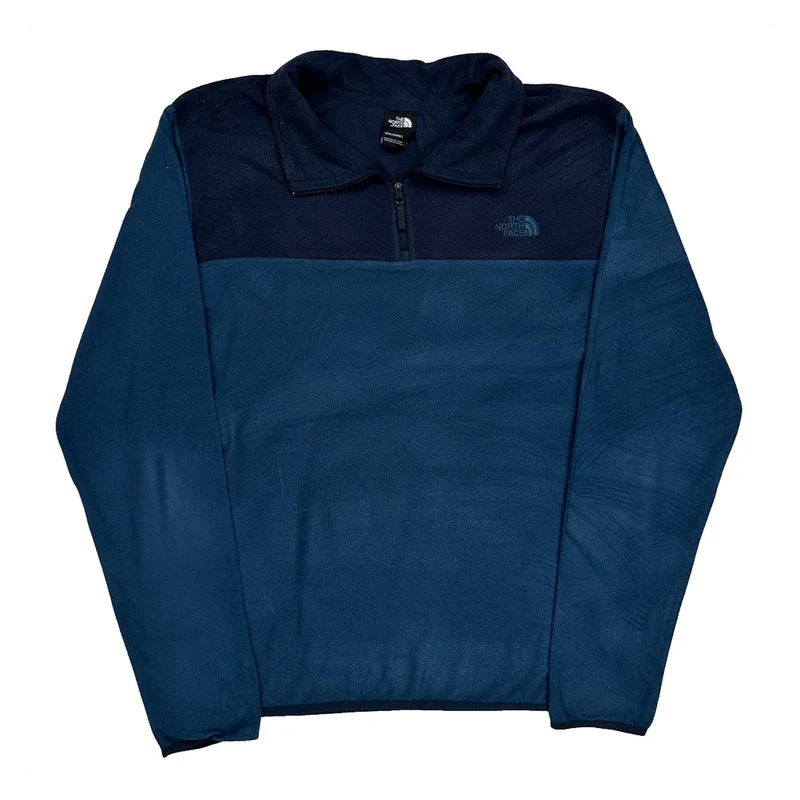 The North Face Fleece - Large Blue Polyester