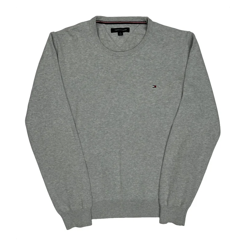 Tommy Hilfiger Jumper - Medium Grey Cotton