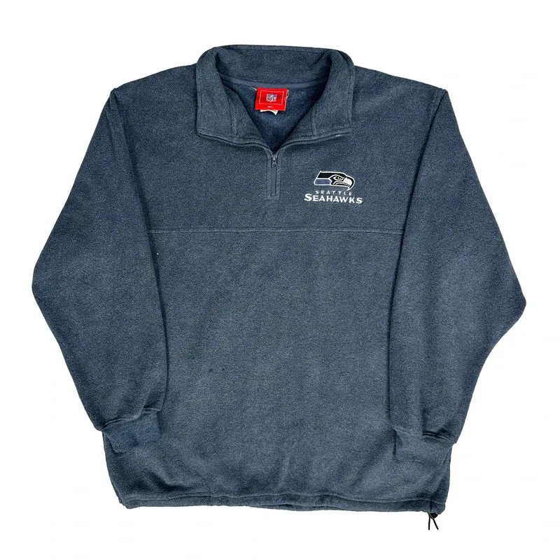Seattle Seahawks Nfl Football Fleece - Large Blue Polyester