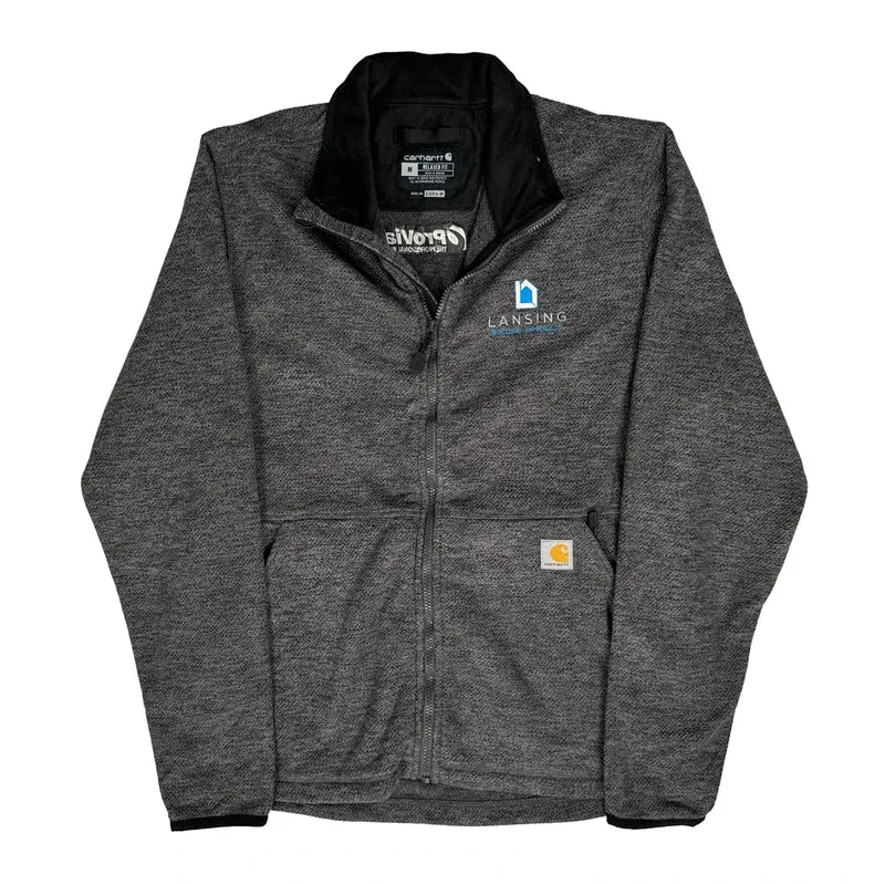 Lansing Logo Carhartt Jacket - Medium Grey Polyester