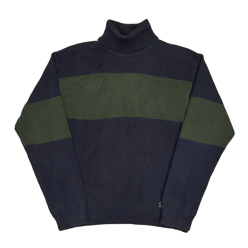 Tommy Hilfiger Striped Jumper - 2XL Navy Cotton