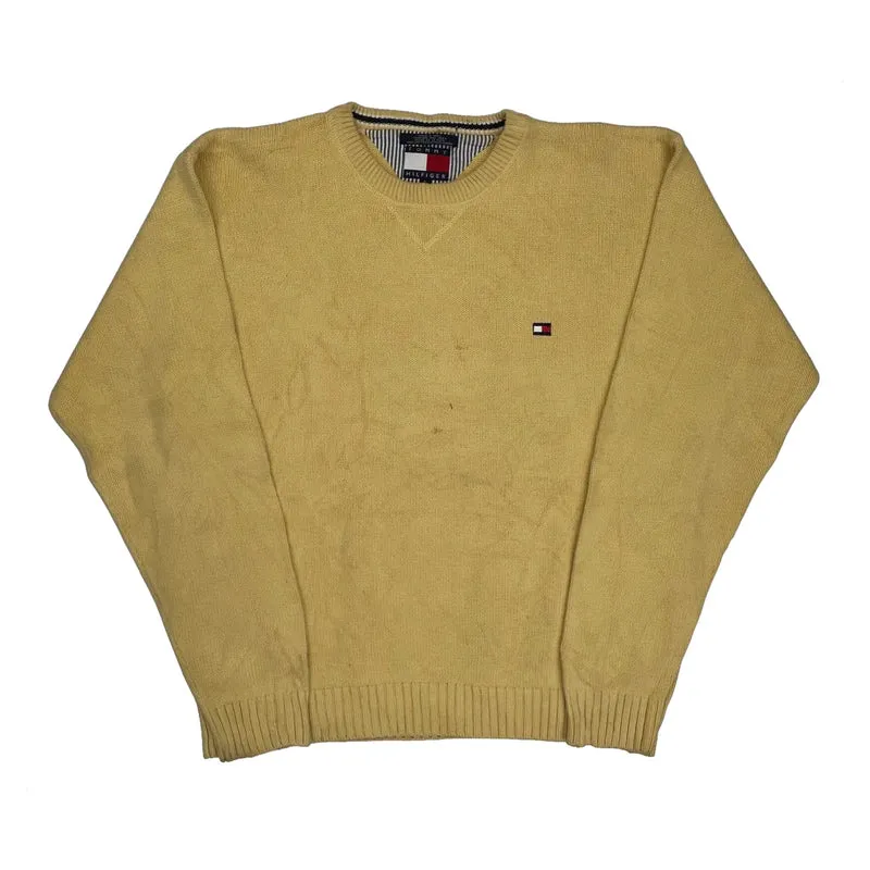 Tommy Hilfiger Jumper - XL Yellow Cotton