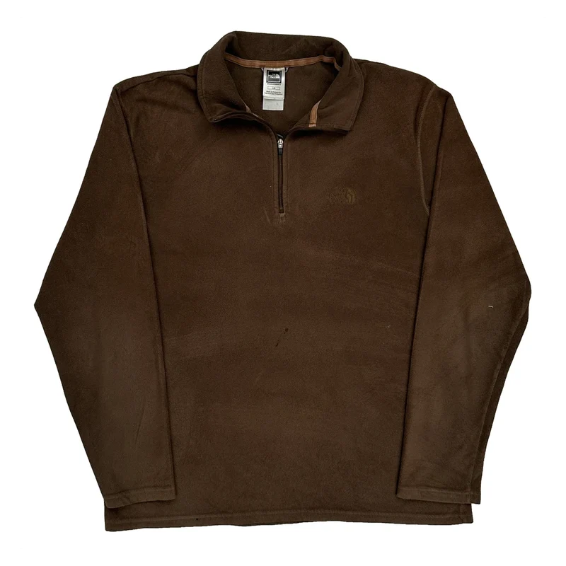 The North Face Fleece - Large Brown Polyester