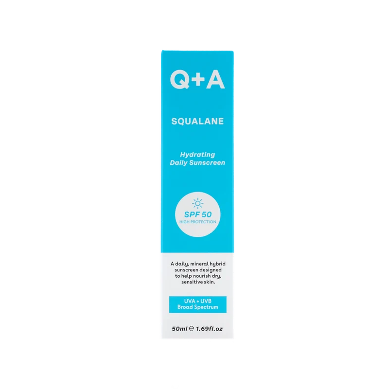 Q+A Sqaualane Hydraterende Zonnebrandcreme Spf 50 50 ml