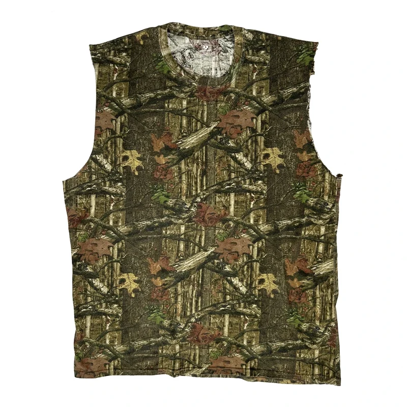 Mossy Oak Camo Vest - 2XL Camo Cotton Blend