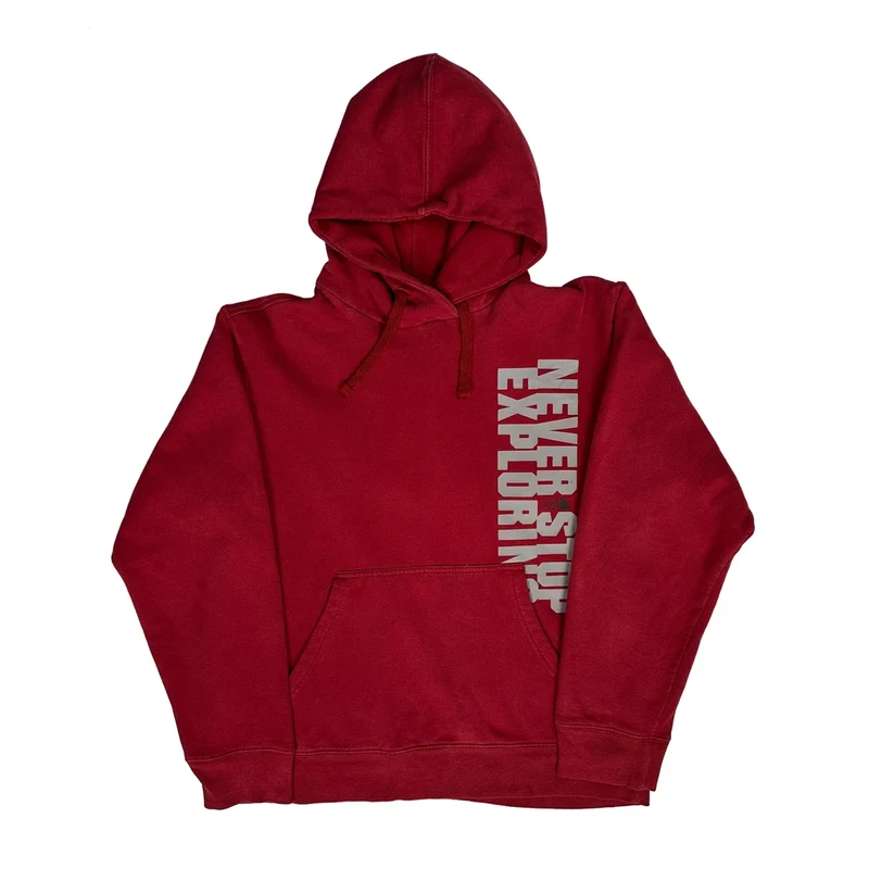 The North Face Hoodie - Medium Red Cotton