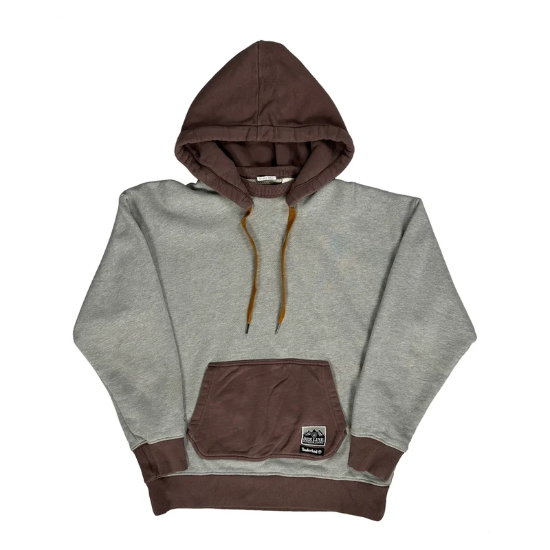 Bee Line Timberland Two Tone After Hood Hoodie - Small Grey Cotton