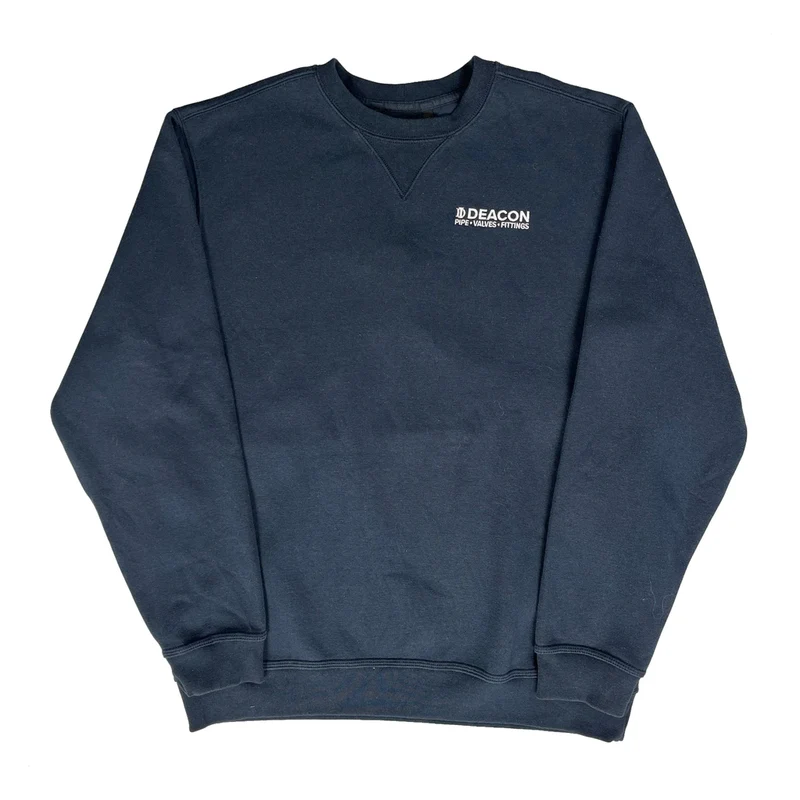 Pipe Valves Fittings Carhartt Sweatshirt - Large Navy Cotton