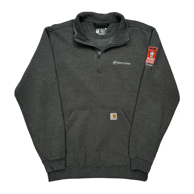 25 Years Carhartt 1/4 Zip - Medium Grey Cotton Blend