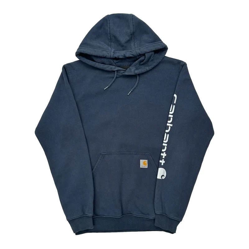 Carhartt Hoodie - Small Blue Cotton