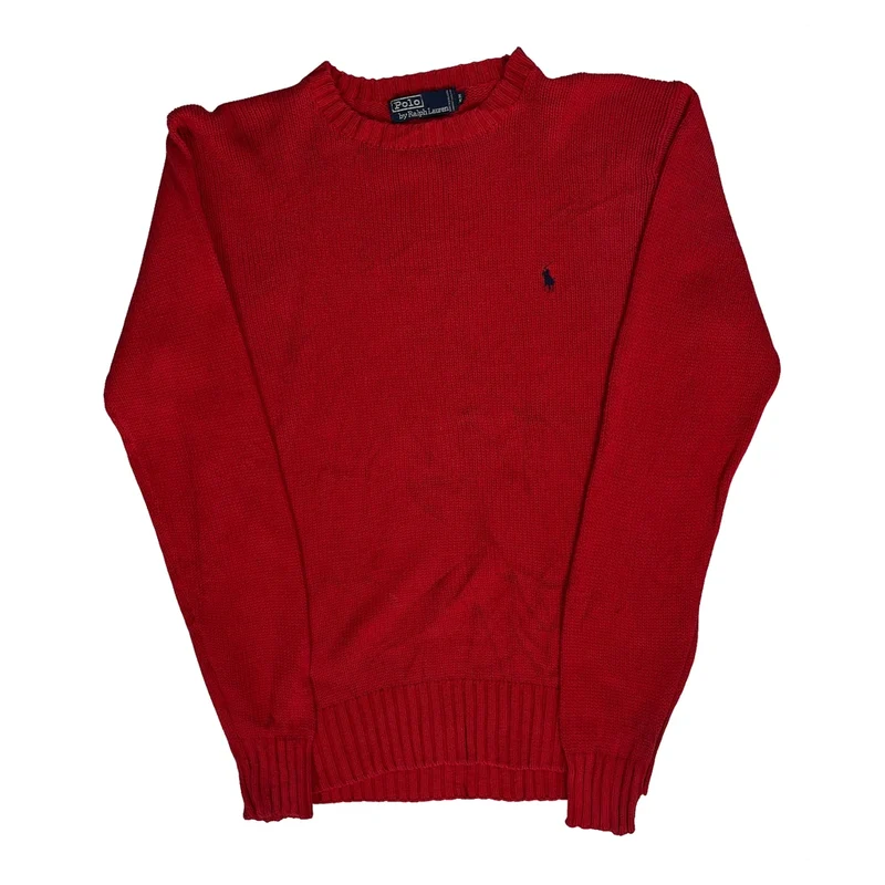 Polo By Ralph Lauren Jumper - Medium Red Cotton
