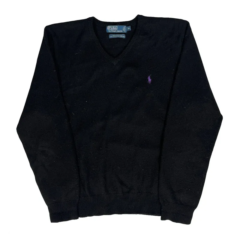 Polo By Ralph Lauren Jumper - XL Black Wool