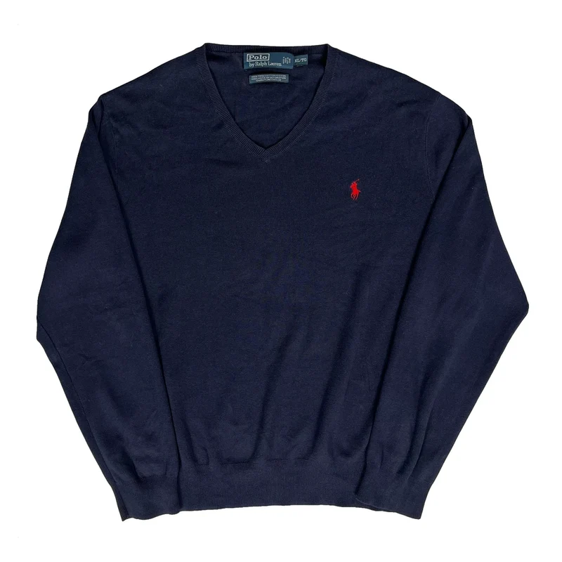 Polo By Ralph Lauren Jumper - XL Navy Cotton