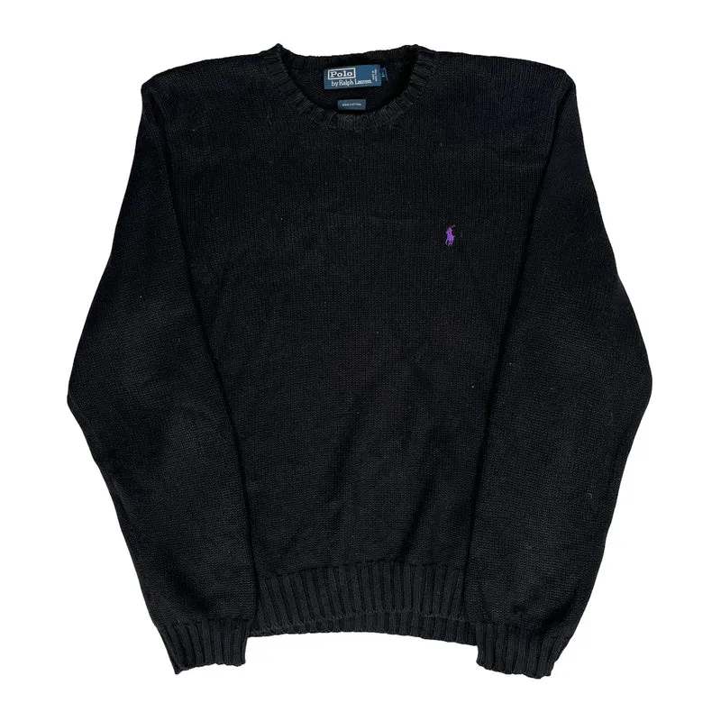 Polo By Ralph Lauren Jumper - Large Black Cotton