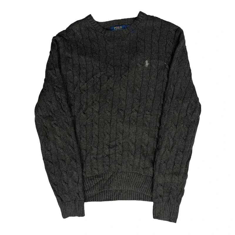 Polo By Ralph Lauren Jumper - Large Grey Wool