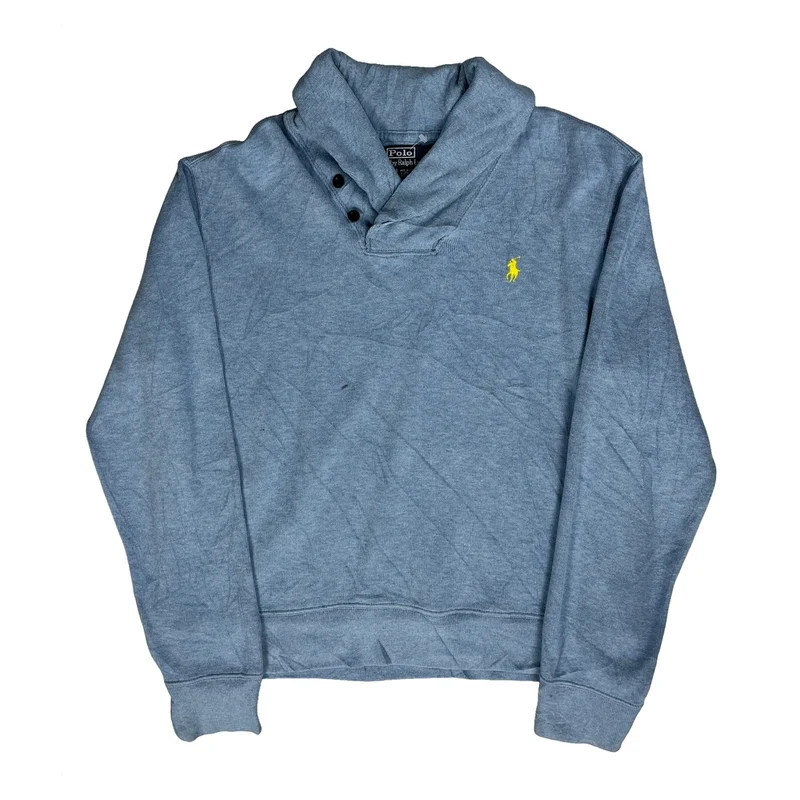 Polo By Ralph Lauren Jumper - Medium Blue Cotton