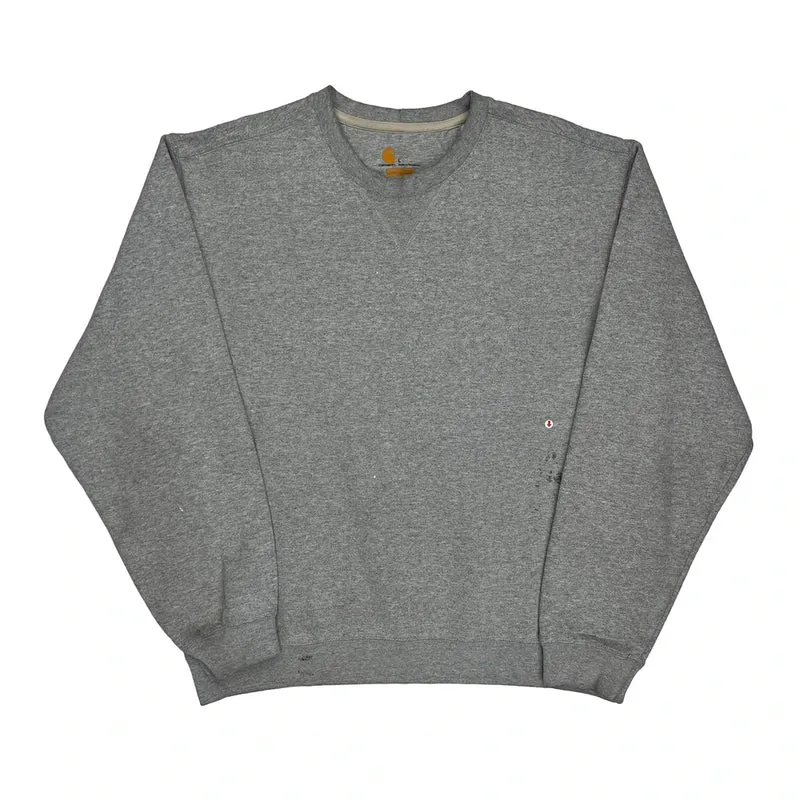 Original Fit Carhartt Sweatshirt - Large Grey Cotton