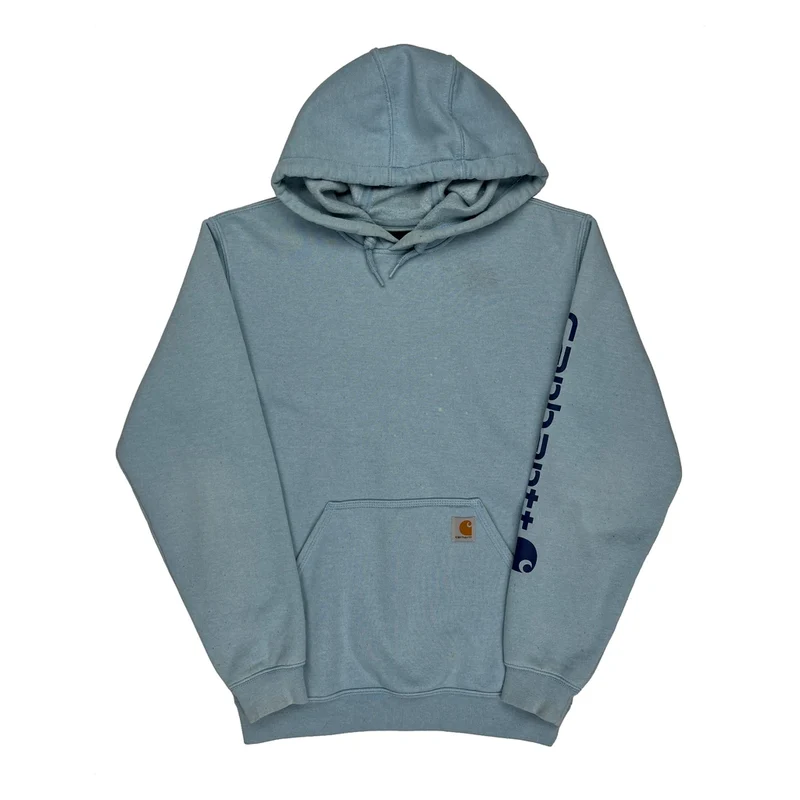 Carhartt Hoodie - Small Blue Cotton