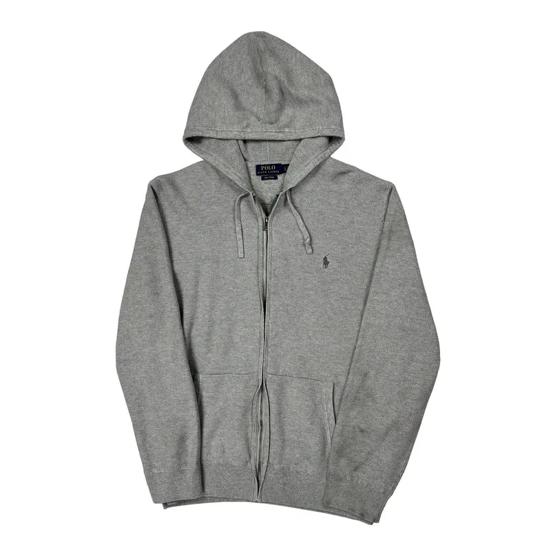 Polo By Ralph Lauren Hoodie - Large Grey Cotton
