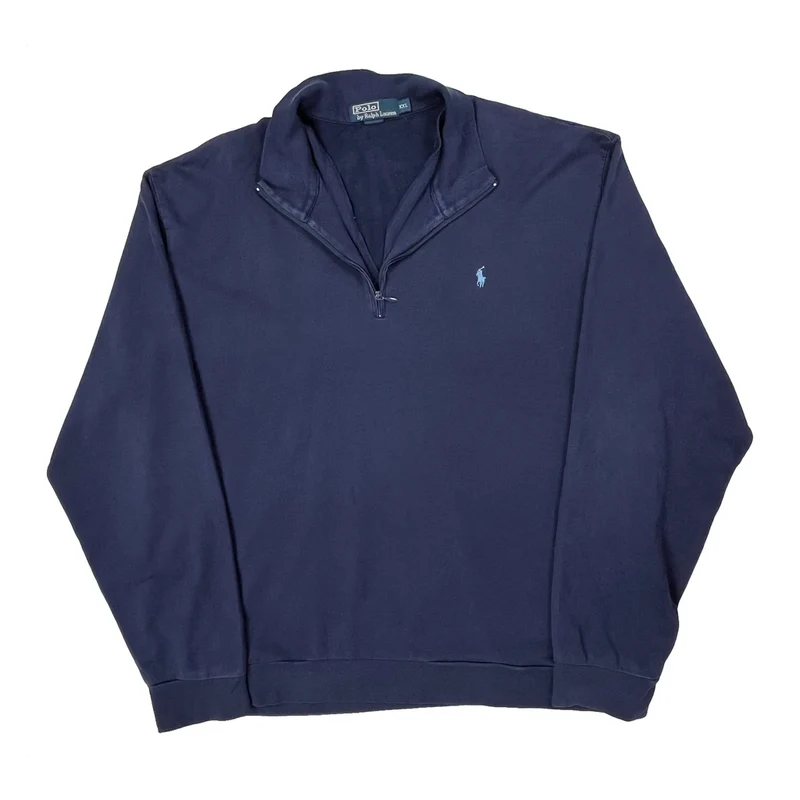 Polo By Ralph Lauren 1/4 Zip - 2XL Navy Cotton