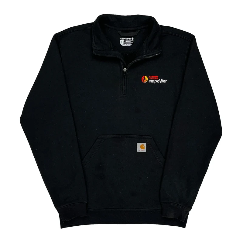 Empower Logo Carhartt 1/4 Zip - Small Black Cotton