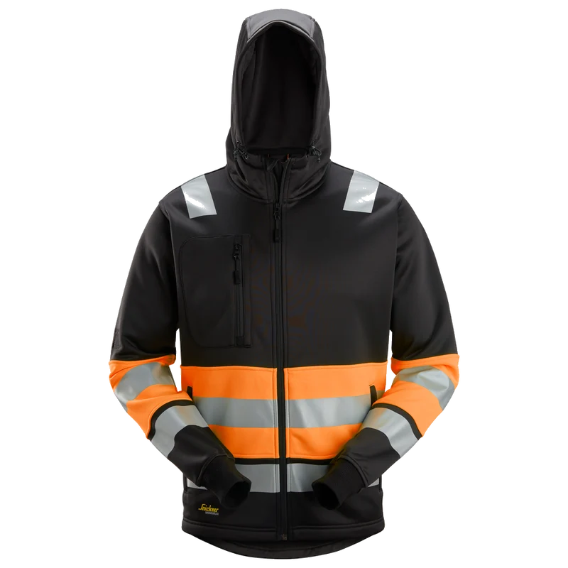Snickers High-Vis KL1 Hoodie met Rits 8038