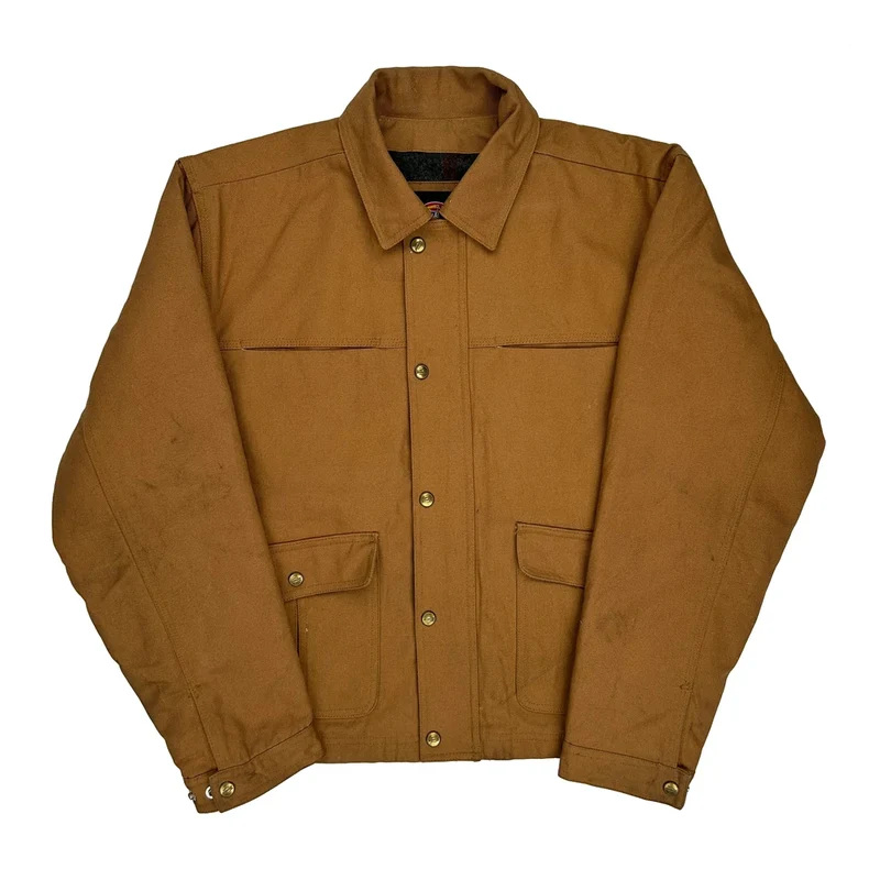 Dickies Cropped Detroit Work Jacket - Medium Brown Cotton