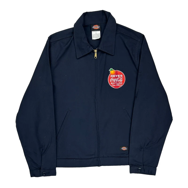 Reyes Coca-Cola Bottling Dickies Work Jacket - Medium Navy Polyurethane