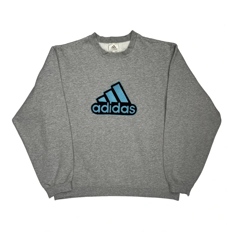 Adidas Sweatshirt - Medium Grey Cotton