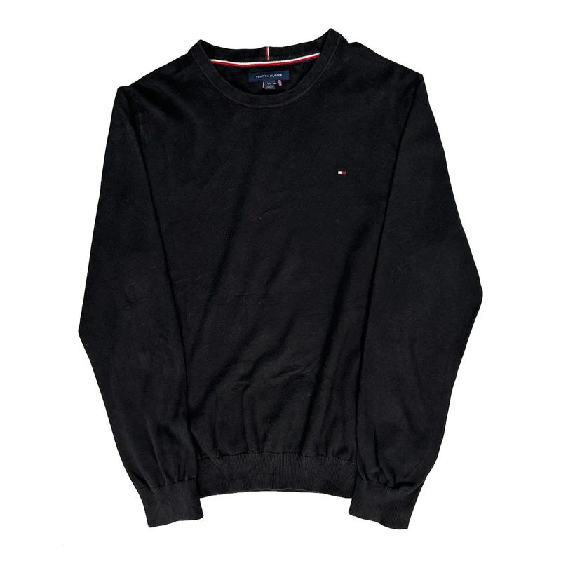 Tommy Hilfiger Jumper - Large Black Cotton