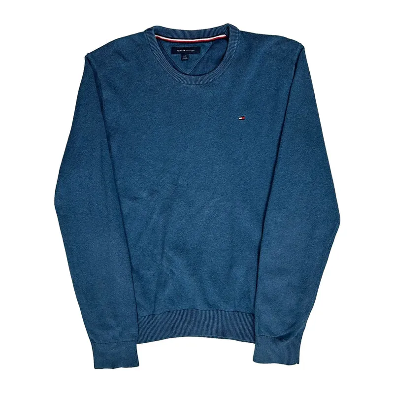Tommy Hilfiger Jumper - Large Blue Cotton